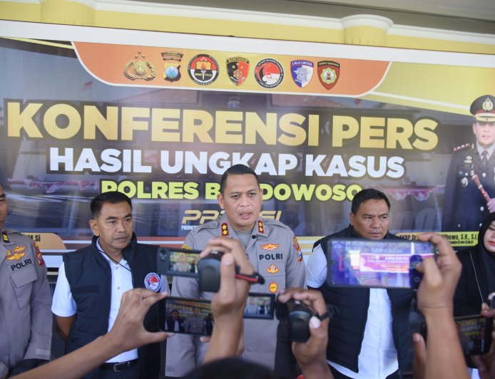 Tindakan Tegas Terukur, Polres Bondowoso Amankan Tersangka Perampokan Berclurit