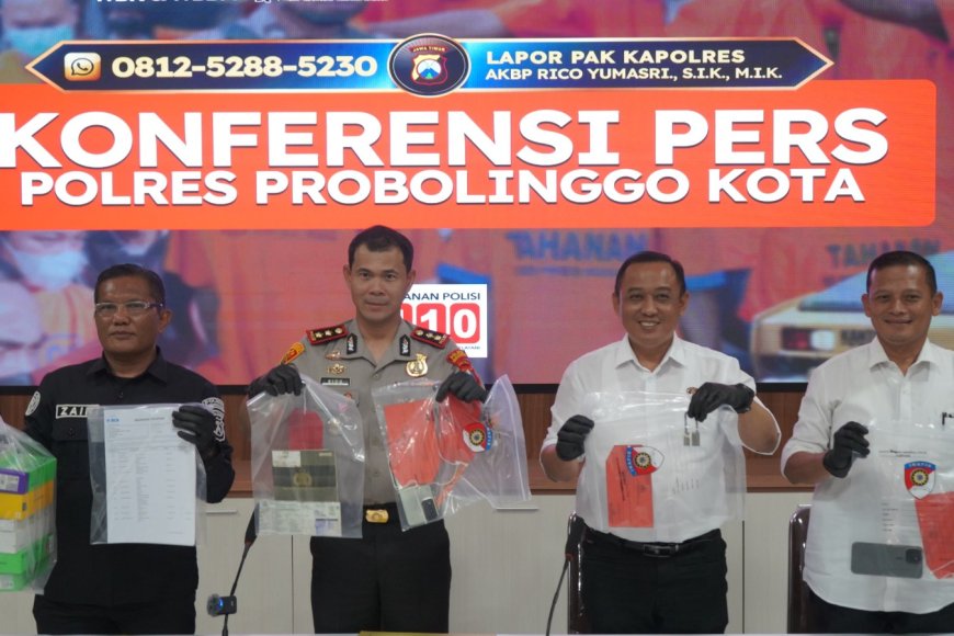Polres Probolinggo Kota Amankan Komplotan Curanmor dan Pembobol Konter