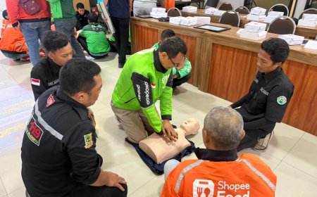 Polres Mojokerto Kota Bekali Driver Ojek Online Keterampilan PPGD untuk Penyelamat di Jalan