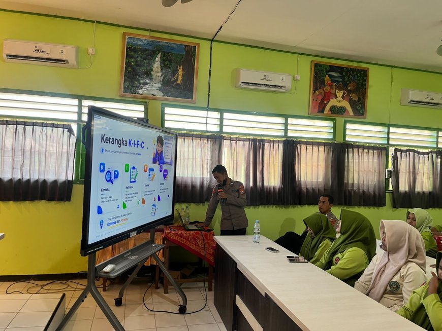 Polres Madiun Berikan Edukasi Pemanfaatan AI kepada Pelajar SMA/SMK/MA