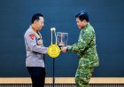 Kapolri Bersama Menko Polkam dan Pimpinan Lembaga Negara Perkuat Kebersamaan di Mabes TNI AL