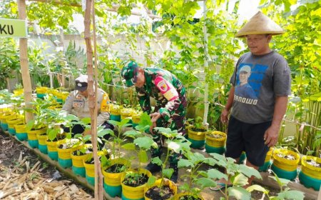 Bhabinkamtibmas Dorong Warga Jaga Keberlanjutan Tanaman Pangan