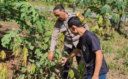 Bhabinkamtibmas Dampingi Warga dalam Program Ketahanan Pangan