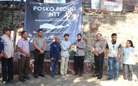 Polresta Malang Kota Kirim Bantuan Logistik Kemanusiaan Gandeng JKJT di Posko Peduli NTT