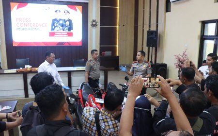 Polres Pacitan Amankan Tersangka Pencuri  Emas Senilai Rp.350 Juta Milik Lansia