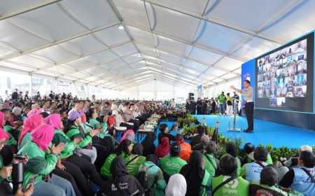 5.150 Pengemudi Ojol Ikuti Gebyar Keselamatan Lalu Lintas Korlantas Polri di Serpong