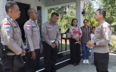 Di Tengah Duka Gempa, Kasatgas Humas Polri Beri Penguatan untuk Personel dan Warga Ende