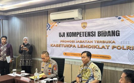 Polri Buka Seleksi Terbuka Kasetukpa Lemdiklat, 13 Perwira Ikuti Uji Kompetensi