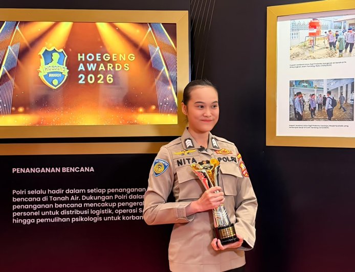 Brigadir Renita Rismayanti Raih Hoegeng Awards 2026 Kategori Polisi Inovatif Berkat Inovasi Digitalisasi Data Kriminal Misi PBB