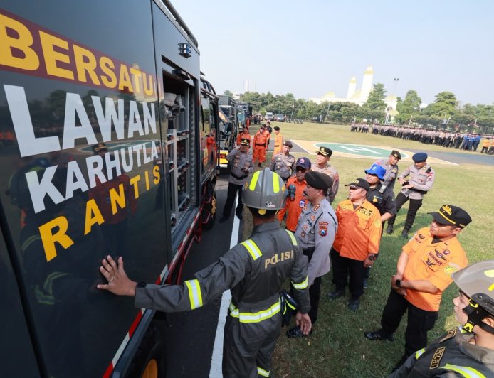 Polda Jatim Perkuat Kesiapan Personel dan Peralatan Hadapi Ancaman Karhutla
