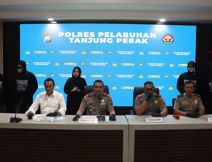 Operasi Tumpas Narkoba 2026, Polres Pelabuhan Tanjung Perak Amankan 27 Tersangka dan Sita 1 Kilogram Sabu