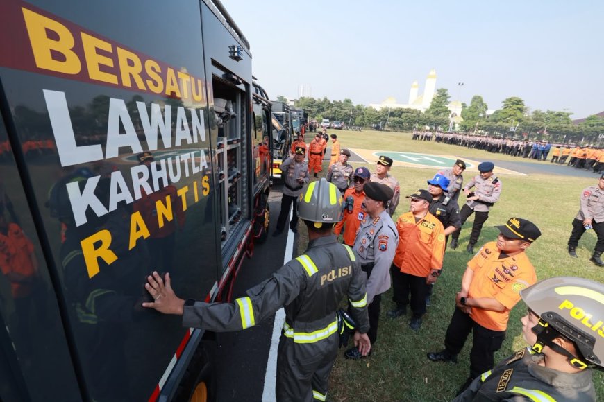 Polda Jatim Perkuat Kesiapan Personel dan Peralatan Hadapi Ancaman Karhutla