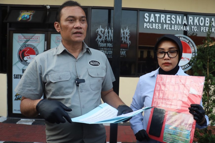 Polres Pelabuhan Tanjung Perak Amankan Residivis Pengedar Narkoba Sita 89,81 Gram Sabu