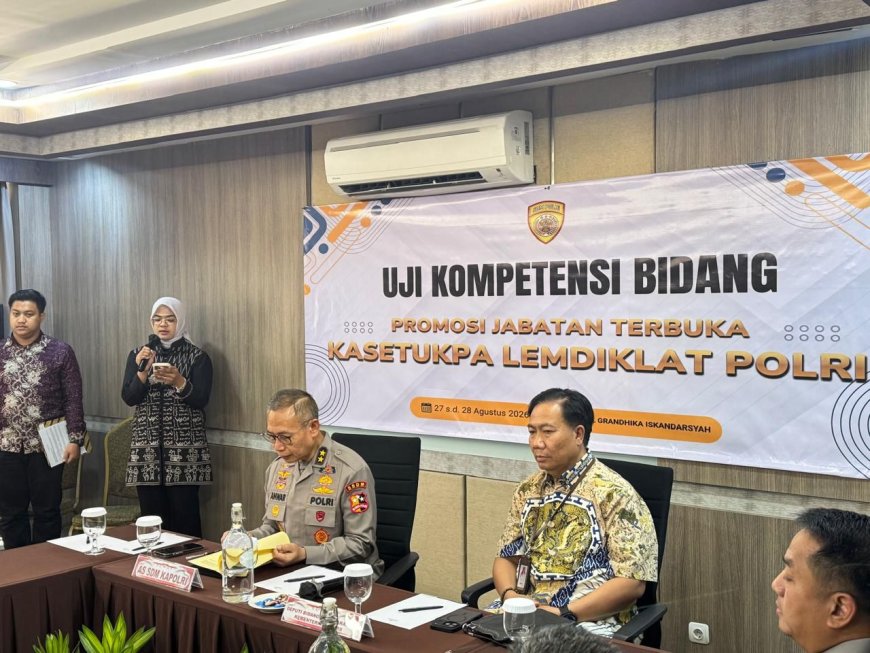 Polri Buka Seleksi Terbuka Kasetukpa Lemdiklat, 13 Perwira Ikuti Uji Kompetensi
