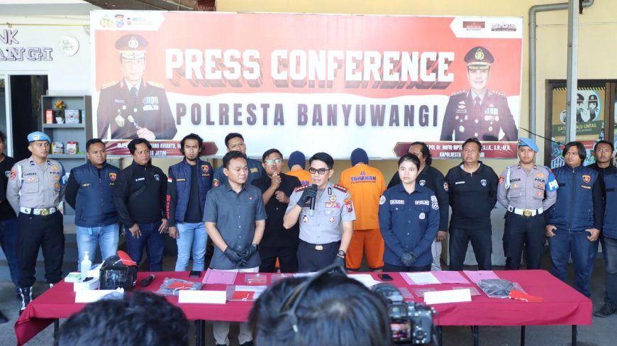 Polresta Banyuwangi Ungkap Pencurian Pecah Kaca Mobil, Dua Tersangka Pernah Beraksi di Malaysia