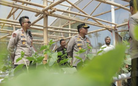 Polres Blitar Komitmen Kawal Swasembada Pangan Melalui Pemanfaatan Lahan Produktif