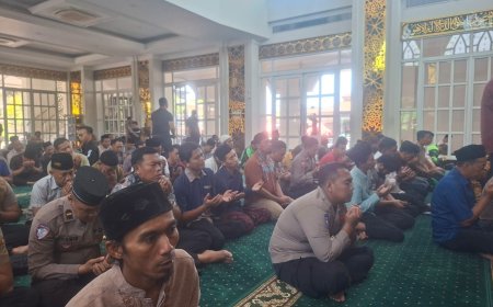 Polresta Sidoarjo dan Warga Gelar Doa Bersama untuk Kesembuhan Santri Ponpes Manbaul Hikam