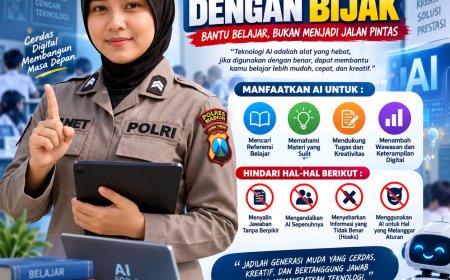 Polres Madiun Ajak Generasi Muda Bijak Manfaatkan AI: Bantu Belajar, Bukan Jalan Pintas