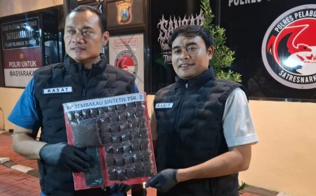 Polres Pelabuhan Tanjung Perak Ungkap Peredaran Narkotika,Sita 148,7 gram Tembakau Sintetis