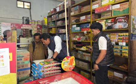 Kawal Kebijakan Bapanas, Satgas Pangan Polres Blitar Kota Sidak Rantai Pasok Beras