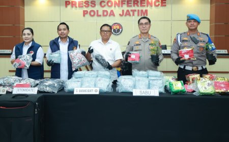 Polda Jatim Ungkap 1.870 Kasus Narkoba, 2.382 Tersangka Diamankan