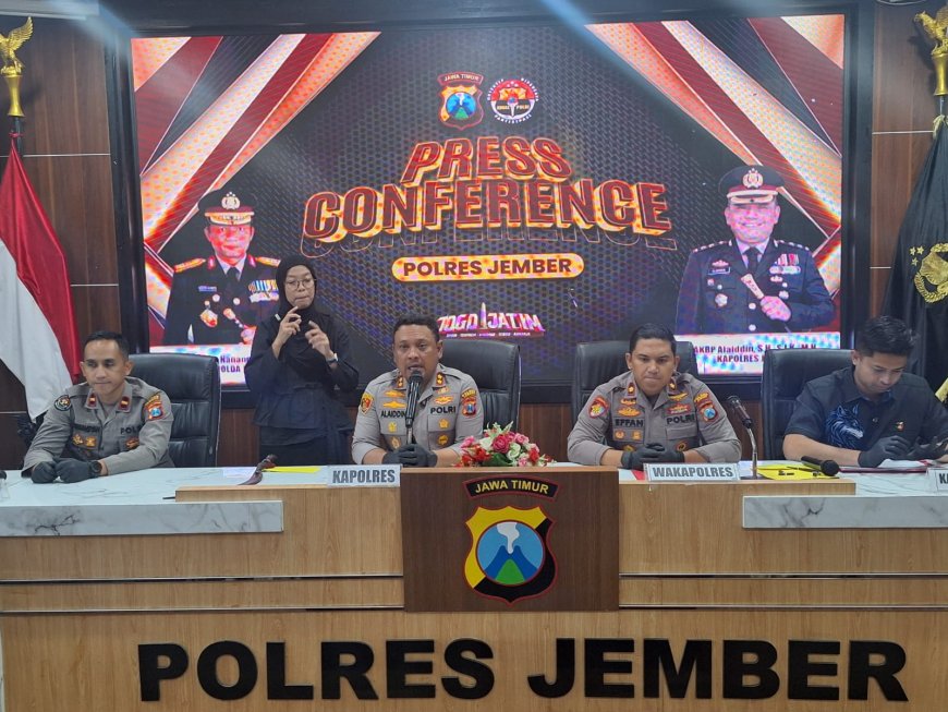 Polres Jember Tuntaskan 60 Perkara dalam 2 Bulan, Amankan Sejumlah Tersangka