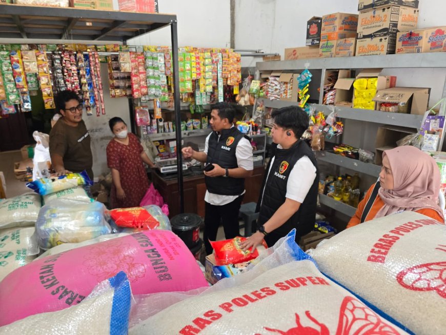 Satgas Pangan Polres Madiun Cek Harga Beras di Pasar Pagotan, Pastikan Harga Sesuai HET