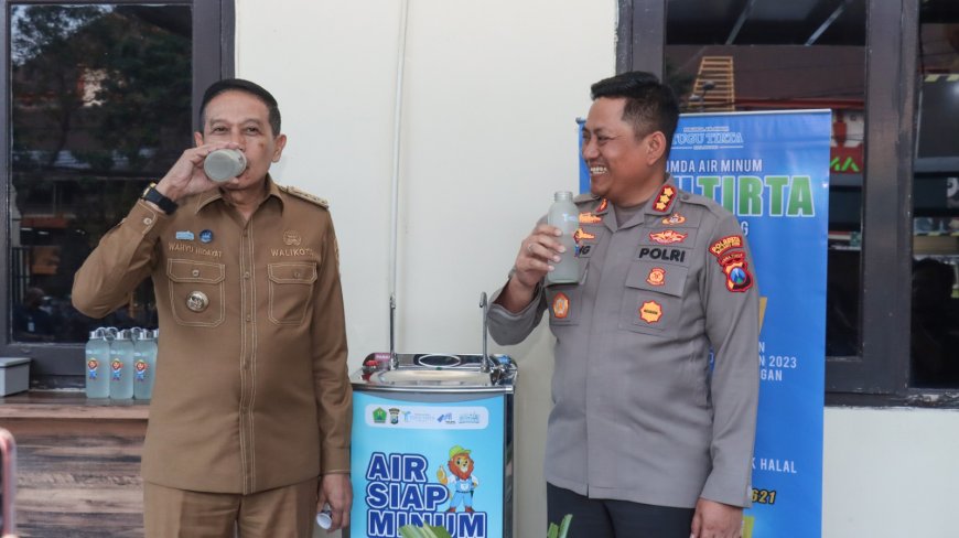 Polresta Malang Kota Sediakan Anjungan Air Minum Gratis, Naikkan Standar Pelayanan Publik