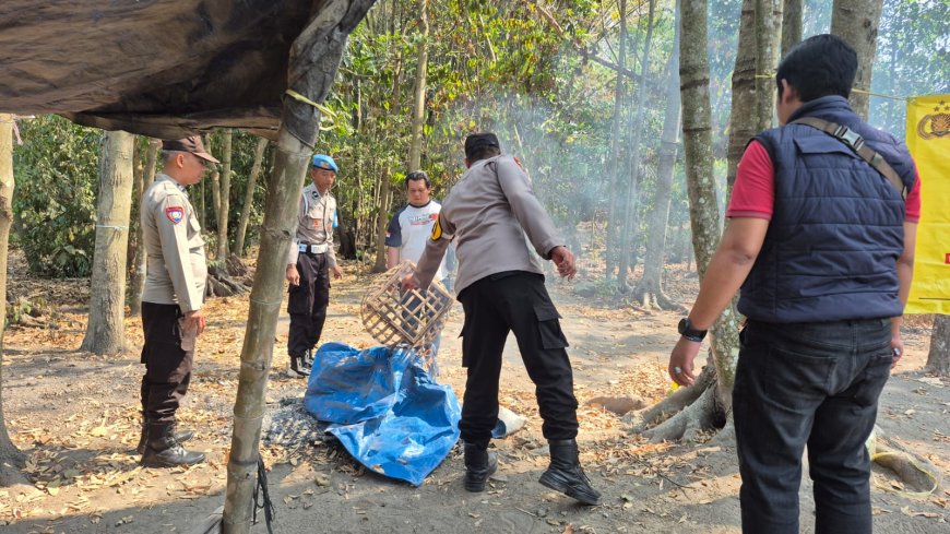 Respon Cepat Aduan Masyarakat, Polres Kediri Bongkar Arena Sabung Ayam di Plosorejo
