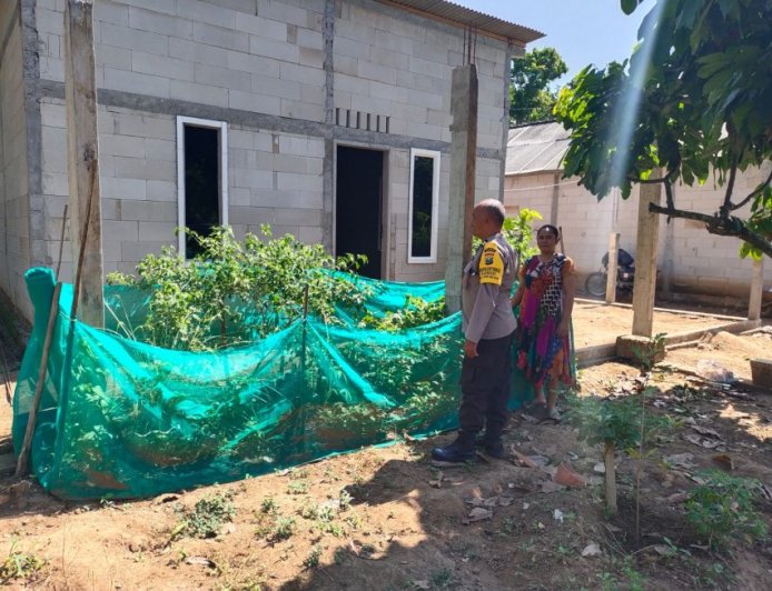 Polsek Gemarang, Bhabinkamtibmas Desa Durenan, pekarangan produktif, ketahanan pangan keluarga