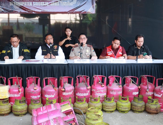 *Bareskrim Ungkap Penyalahgunaan LPG Bersubsidi di Sidoarjo, Sita 1.820 Tabung dan Tetapkan Dua Tersangka*
