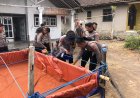 Semangat 'Polisi Bersama Masyarakat: Polda Jatim Dirikan Posko Karhutla dan Distribusikan Air Bersih di Pasuruan