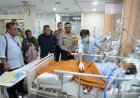 Polri Jenguk Korban Kecelakaan Ojol di Blok M, Pastikan Penanganan Medis hingga Sembuh