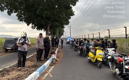 Respons Cepat Aduan 110, Polres Jember Amankan 21 Motor Balap Liar di Akses Bandara Notohadinegoro