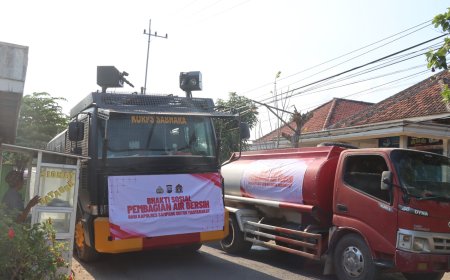 Tanggap Kemarau Panjang, Polres Sampang Distribusikan 120 Ribu Liter Air Bersih