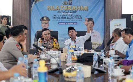 Perkuat Sinergi, Kapolda Jatim Gelar Silaturahmi dengan DPD KSPSI AGN Jawa Timur