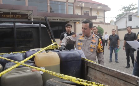 Polres Blitar Ungkap Kasus Dugaan Penimbunan 1.030 Liter BBM Bersubsidi
