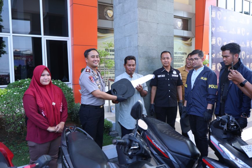 Polres Gresik Amankan 11 Tersangka Curanmor, Empat Motor Dikembalikan ke Korban