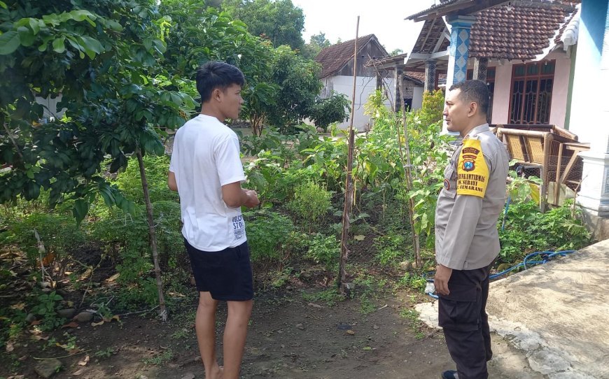 Polres Madiun Dukung Ketahanan Pangan melalui Pemanfaatan Lahan Pekarangan Desa
